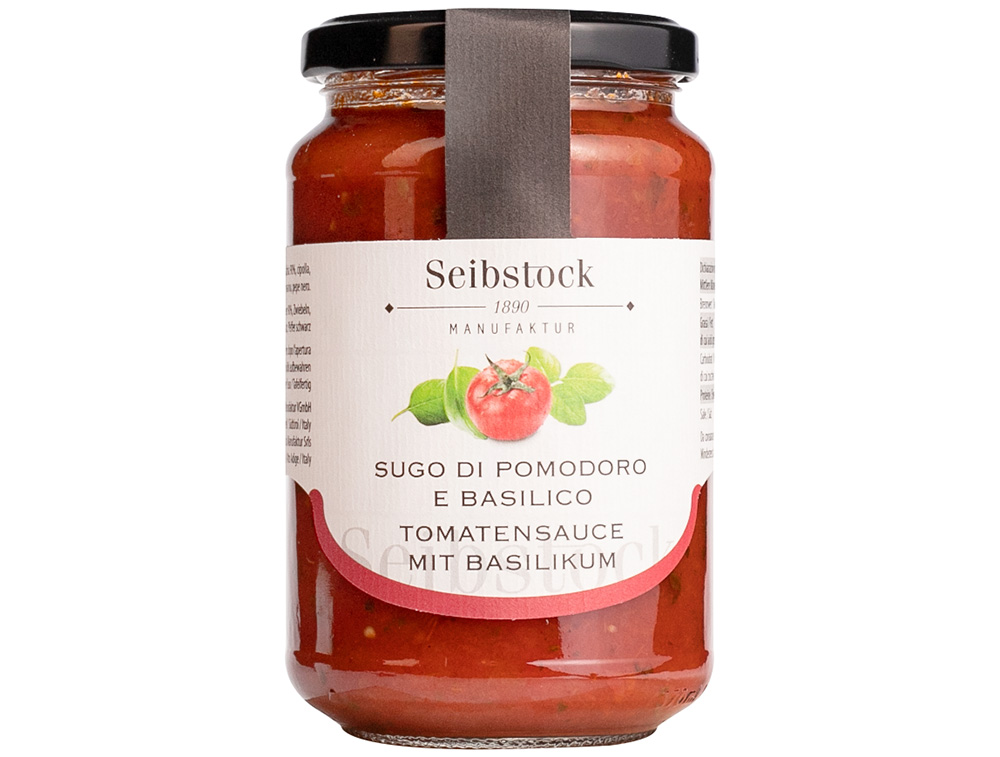 Tomatensauce Basilikum - Seibstock Manufaktur 